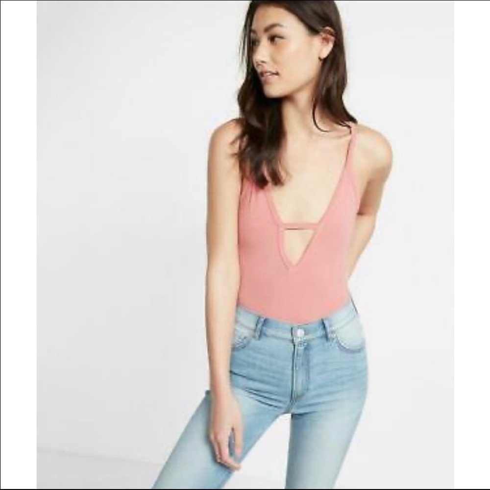 Express One Eleven V-Neck Bodysuit